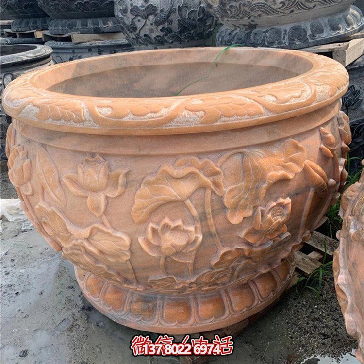 精美仿古大理石石雕擺件，點(diǎn)綴室內(nèi)庭院，完美裝點(diǎn)魚(yú)缸