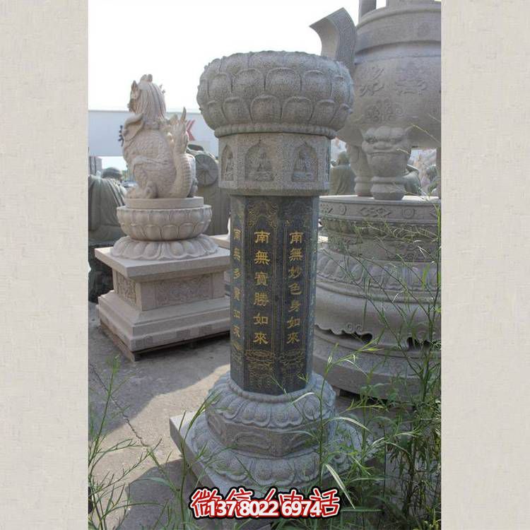 精美大理石浮雕石柱，點綴你的寺廟