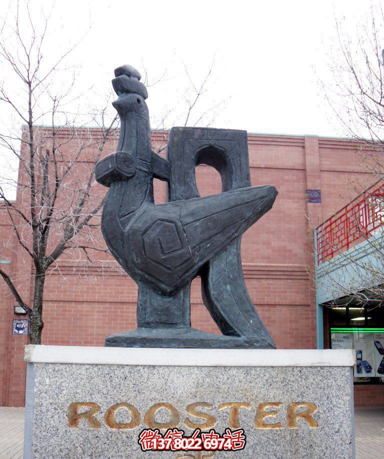 玻璃鋼創意雞雕塑,點亮街道美景 玻璃鋼創意雞雕塑,點亮街道美景