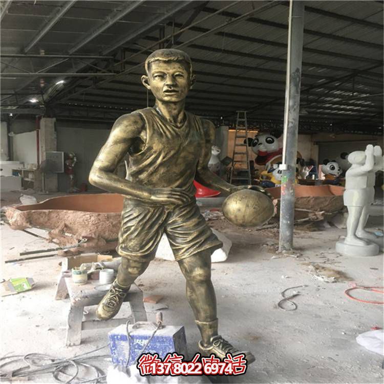 玻璃鋼仿銅人物擺件，點亮校園廣場