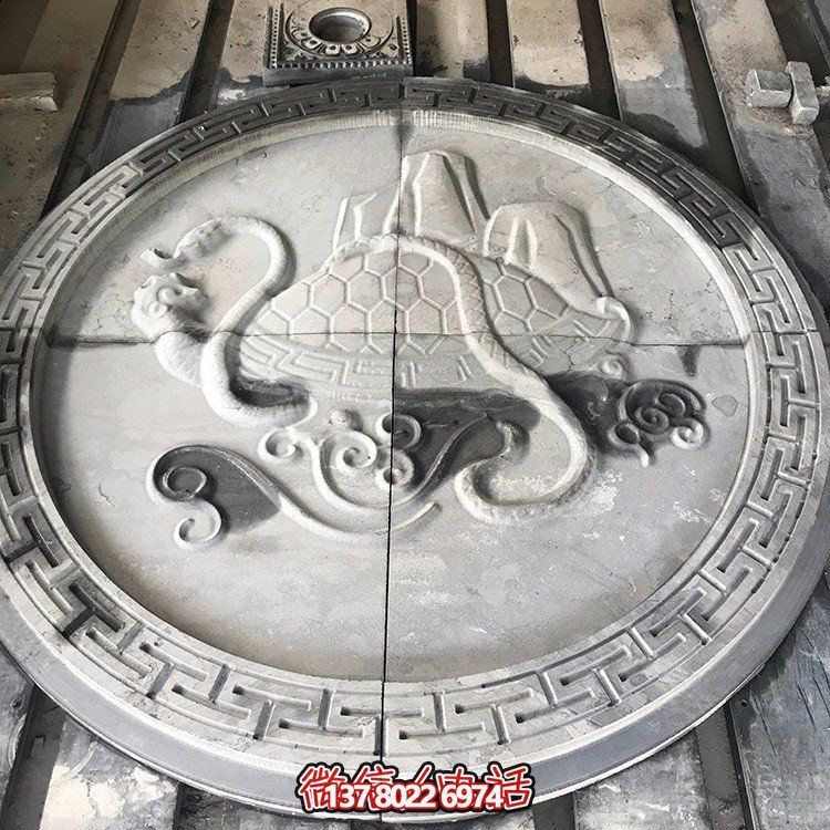 結(jié)合綠色園林和藝術(shù)裝飾的青石花崗巖浮雕地面