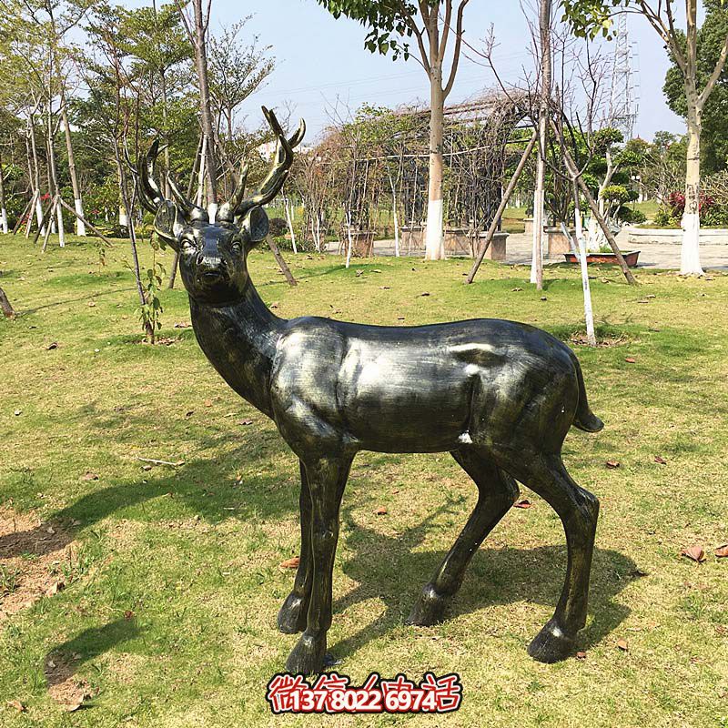戶(hù)外景觀(guān)大型仿真鹿雕塑