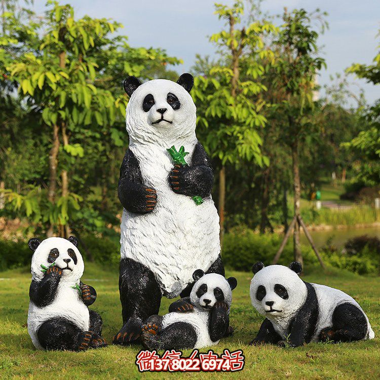 玻璃鋼仿真熊貓，讓動物園的動物更加生動
