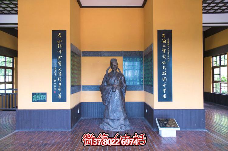 歐陽詢鑄銅雕像，讓歷史文化名人永恒鐫刻