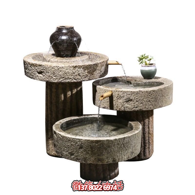 別墅庭院擺放老石槽組合魚缸石頭戶外石磨青石景觀流水擺件 別墅庭院擺放老石槽組合魚缸石頭戶外石磨青石景觀流水擺件