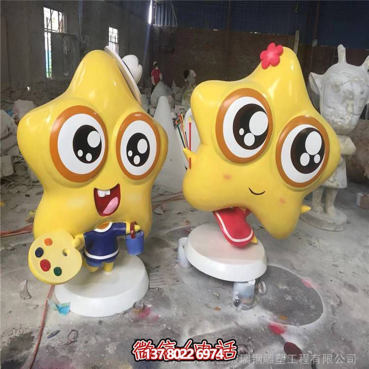 廣場(chǎng)樓盤開業(yè)大型玻璃鋼卡通人物雕塑