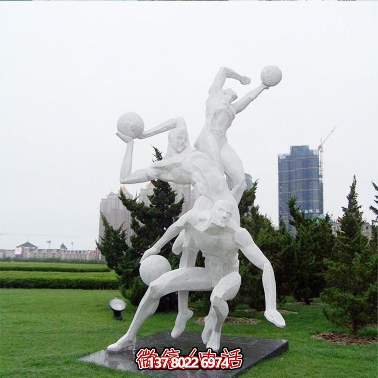 不銹鋼運動題材打籃球人物校園廣場景觀抽象雕塑擺件